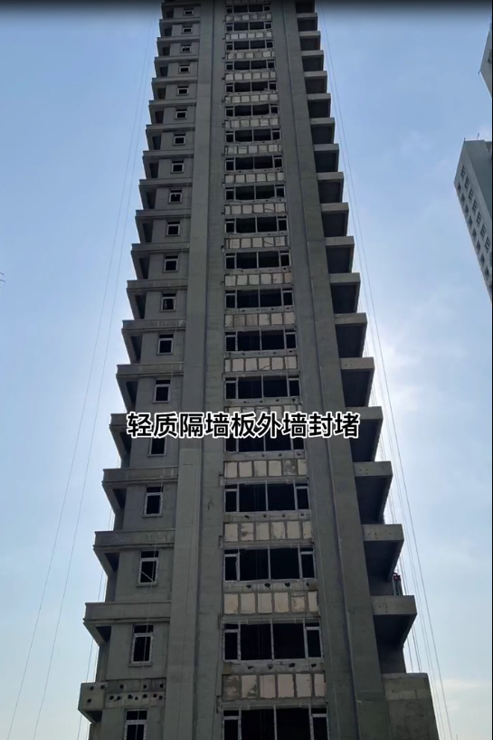 陕西轻质隔板的应用——外墙封堵